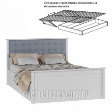 Кровать 1400 «Ричард РКР-2» с подъёмным механизмом Ясень Анкор светлый