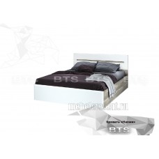 Кровать 1.6 с подъёмным механизмом «Наоми КР-11» Дуб Каньон - Белый глянец